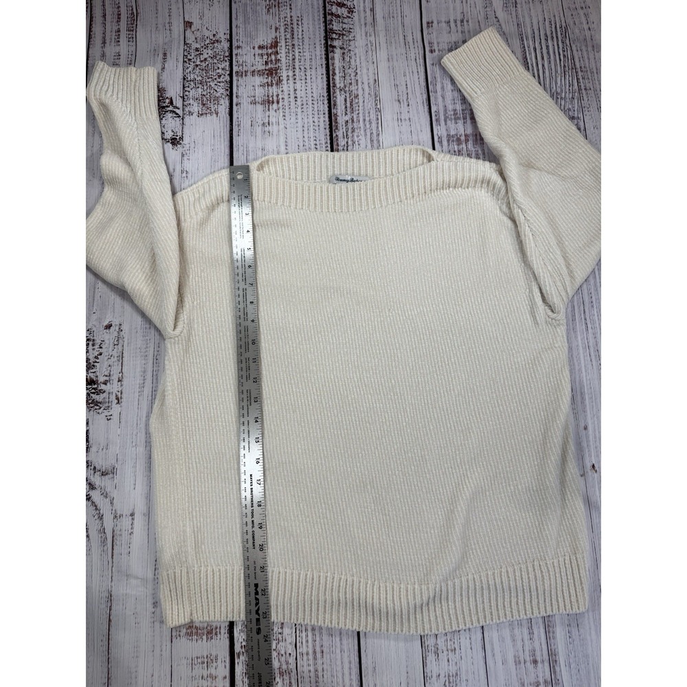 Tommy Bahama Sweater‎ Womens Medium Cream Ivory Pullover Knit - Picture 7 of 12